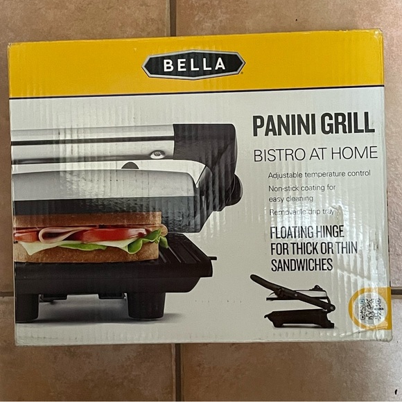 New BELLA Panini Grill Bistro At Home In Original Manufactures Packaging - Picture 1 of 4